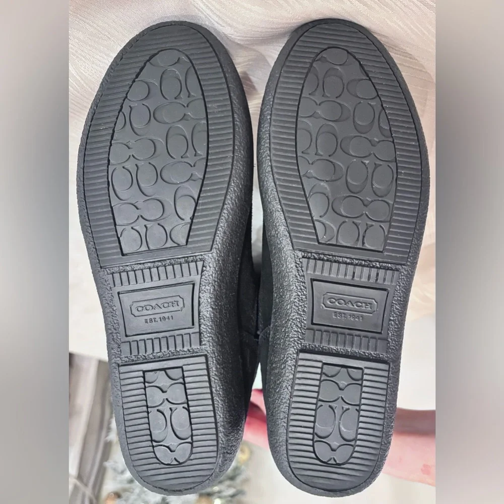 Coach Tallulah model Black Suede Women's Winter Boots - Picture 5 of 9